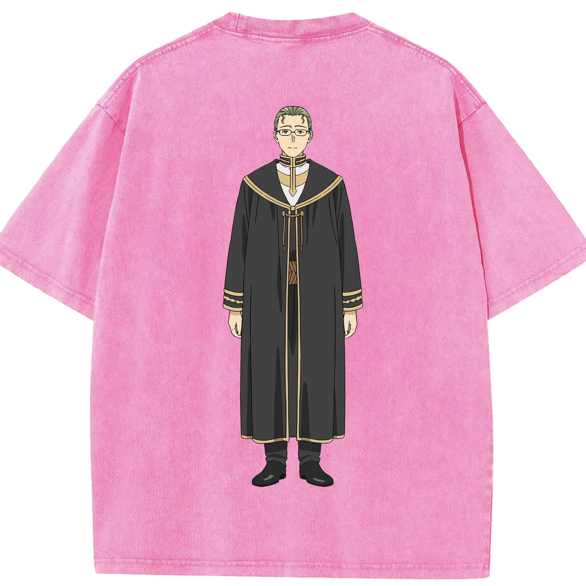 （画像用） 葬送のフリーレン Frieren 綿100% ヴィンテージ風 半袖Tシャツ（背面プリント）